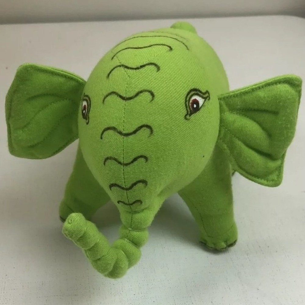 Elephant‎ Safari Park & Lodge Bali Green Plush Stuffed Animal Toy Small Cute